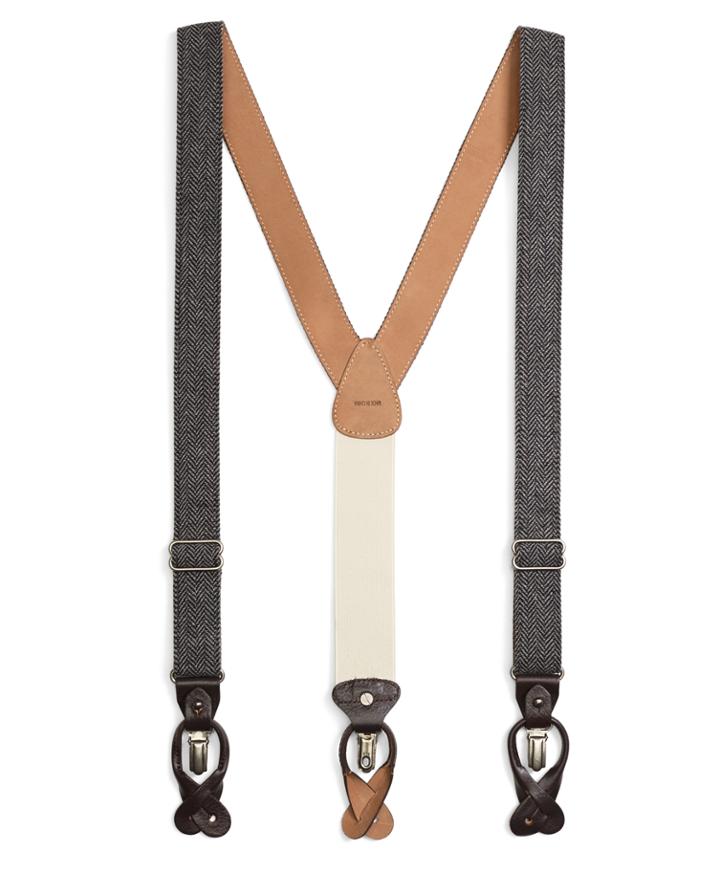 Brooks Brothers Men's Tweed Suspenders