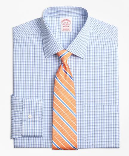 Brooks Brothers Non-iron Madison Fit Tonal Sidewheeler Check Dress Shirt