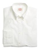 Brooks Brothers Men's Solid White End-on-end Sport Shirt