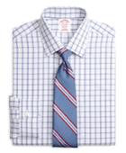 Brooks Brothers Men's Non-iron Regular Fit Twin Plaid Dress Shirt