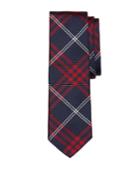 Brooks Brothers Men's Red And Navy Plaid Tie