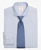 Brooks Brothers Non-iron Madison Fit Herringbone Alternating Stripe Dress Shirt