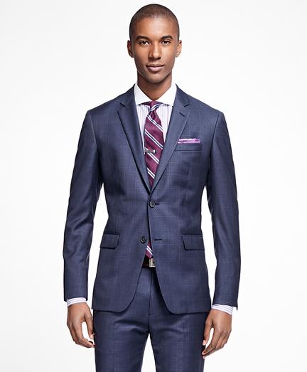 Brooks Brothers Milano Fit Sharkskin With Windowpane 1818 Suit