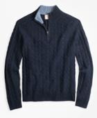Brooks Brothers Men's Wool-blend Half-zip Sweater