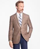 Brooks Brothers Men's Madison Fit Saxxon Wool Plaid With Windowpane Sport Coat