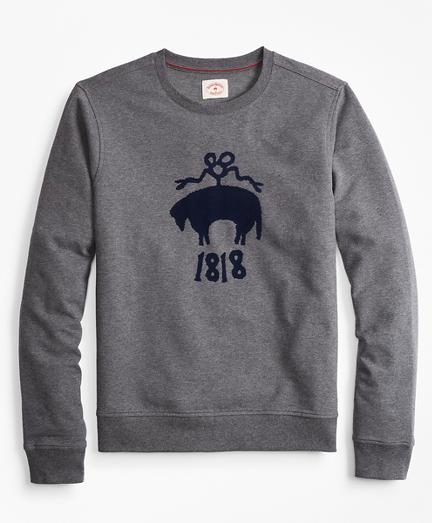 Brooks Brothers French Terry Logo Crewneck Sweatshirt