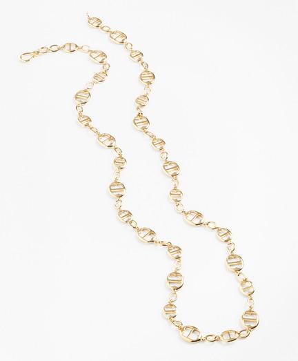 Brooks Brothers Gold-plated Bb-link Chain Necklace