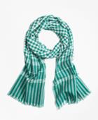 Brooks Brothers Men's Gingham Cotton Scarf
