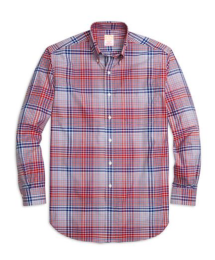 Brooks Brothers Golden Fleece Madison Fit Bold Plaid Sport Shirt