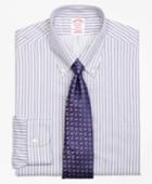 Brooks Brothers Regular Fit Classic-fit Dress Shirt, Non-iron Sidewheeler Stripe