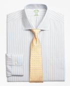 Brooks Brothers Men's Non-iron Extra Slim Fit Framed Track Stripe Dress Shirts