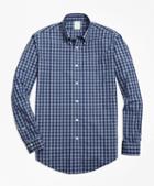 Brooks Brothers Non-iron Milano Fit Heathered Gingham Sport Shirt