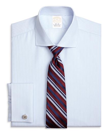 Brooks Brothers Golden Fleece Regent Fit Music Stripe French Cuff Dress Shirt