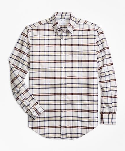 Brooks Brothers Regent Fit Oxford Tartan Sport Shirt
