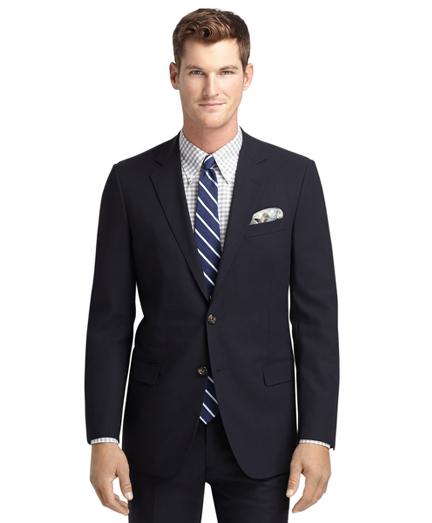 Brooks Brothers Fitzgerald Fit Brookscool Navy Solid Suit