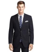 Brooks Brothers Fitzgerald Fit Brookscool Navy Solid Suit