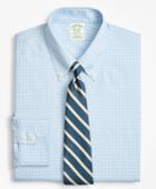 Brooks Brothers Men's Stretch Extra Slim Fit Slim-fit Dress Shirt, Non-iron Royal Oxford Ground Check