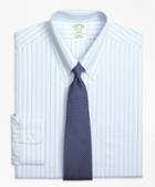 Brooks Brothers Non-iron Milano Fit Hairline Bold Stripe Dress Shirt