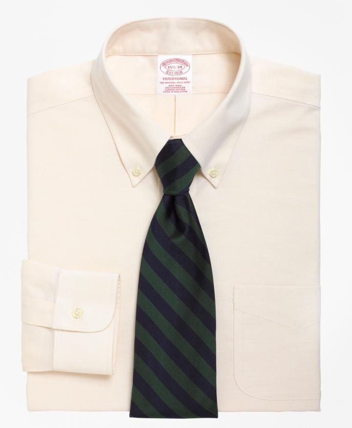 Brooks Brothers Men's Brookscool Relaxed Fit Relaxed-fit Dress Shirt, Non-iron Button-down Collar