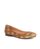Brooks Brothers Women's Haircalf Houndstooth Flats