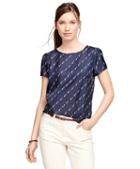 Brooks Brothers Short-sleeve Silk Blouse