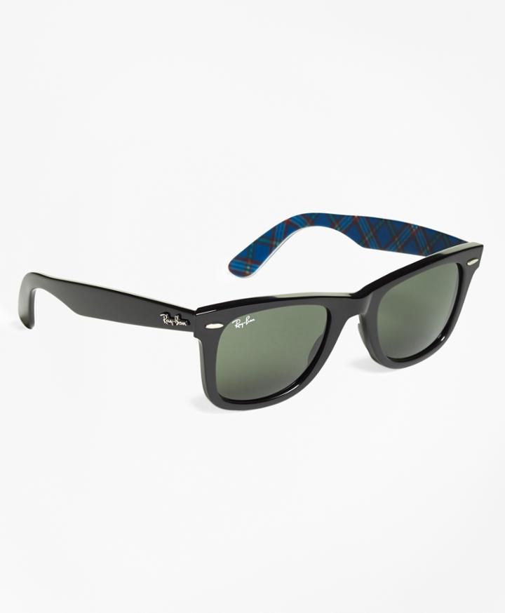 Brooks Brothers Men's Ray-ban Wayfarer Sunglasses With Tartan