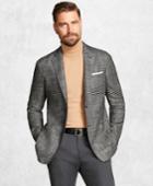 Brooks Brothers Men's Golden Fleece Brookscloud Black-and-white Plaid Sport Coat