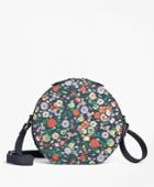 Brooks Brothers Women's Floral Leather Circle Crossbody Bag