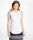 Brooks Brothers Sleeveless Pinpoint Oxford Shirt