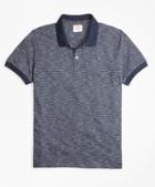 Brooks Brothers Slub Cotton Feeder-stripe Polo Shirt