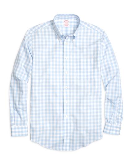 Brooks Brothers Non-iron Madison Fit Large Gingham Sport Shirt