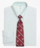 Brooks Brothers Milano Fit Original Polo Button-down Oxford Ground Stripe Dress Shirt