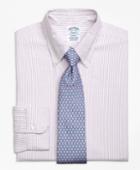 Brooks Brothers Men's Original Polo Button-down Oxford Slim Fitted Dress Shirt, Bengal Stripe