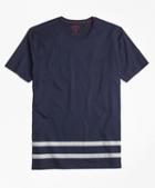 Brooks Brothers Stripe-hem Jersey Tee Shirt