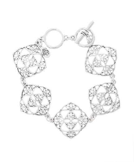 Brooks Brothers Silver Filigree Drop Bracelet