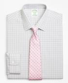 Brooks Brothers Stretch Extra Slim Fit Slim-fit Dress Shirt, Non-iron Houndstooth Overcheck