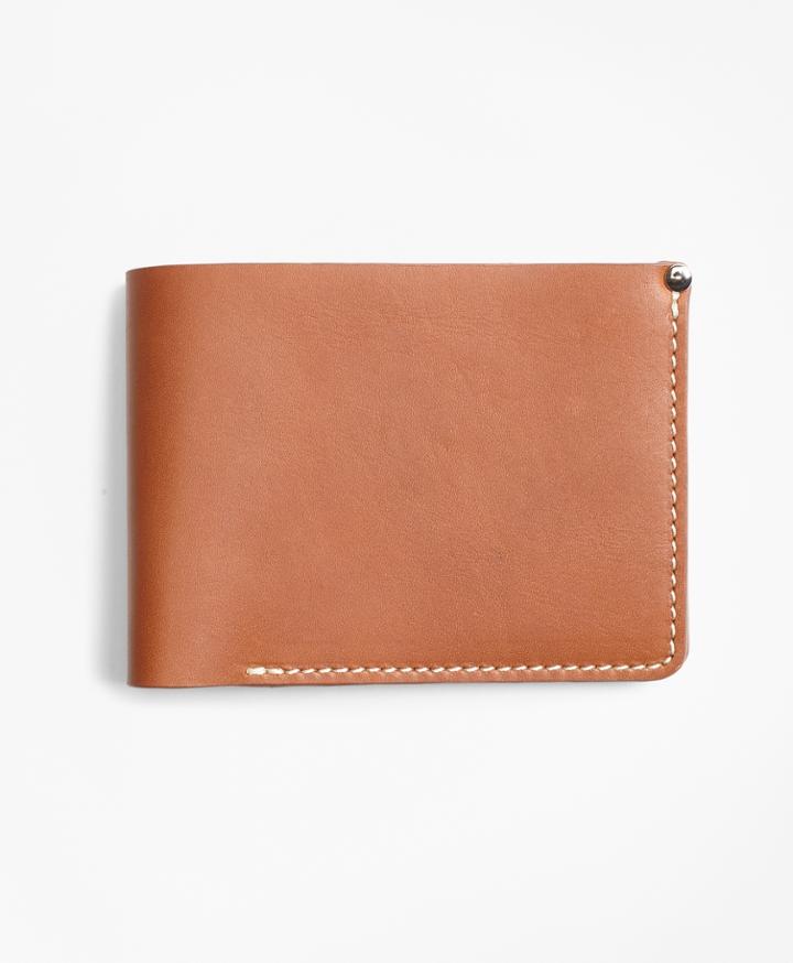 Brooks Brothers Men's Cognac Leather Wallet