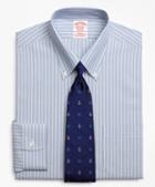 Brooks Brothers Stretch Madison Classic-fit Dress Shirt, Non-iron Mini Bb#1 Alternating Stripe