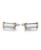 Brooks Brothers 14k Gold And Silver Bar Cuff Links