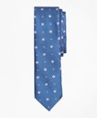 Brooks Brothers Floral And Square Pattern Silk Tie