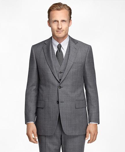 Brooks Brothers Madison Fit Sharkskin Deco Three-piece 1818 Suit