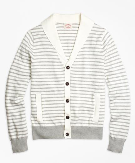 Brooks Brothers Supima Cotton Stripe Cardigan