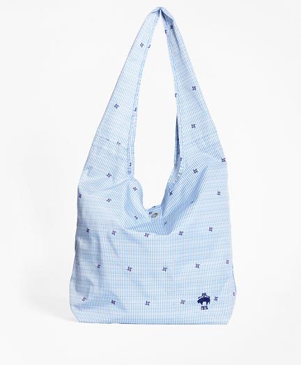 Brooks Brothers Pinwheel Seersucker Shopper Bag