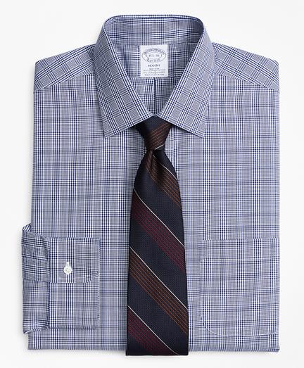 Brooks Brothers Stretch Regent Fitted Dress Shirt, Non-iron Glen Plaid