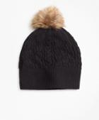 Brooks Brothers Cable-knit Merino Wool Hat