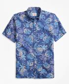 Brooks Brothers Men's Pineapple-print Short-sleeve Sport Shirt
