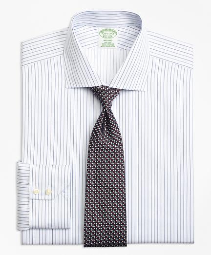 Brooks Brothers Non-iron Milano Fit Framed Music Stripe Dress Shirt