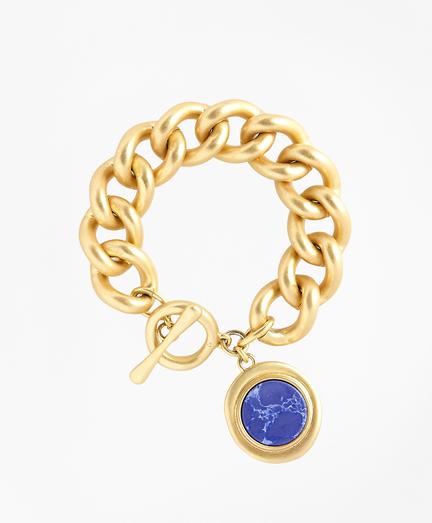 Brooks Brothers Gold-plated Toggle Pendant Bracelet