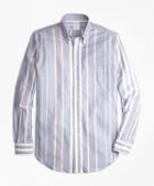Brooks Brothers Regent Fit Oxford Bold Stripe Sport Shirt