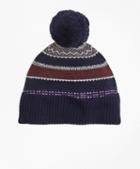 Brooks Brothers Fair Isle Lambswool Beanie